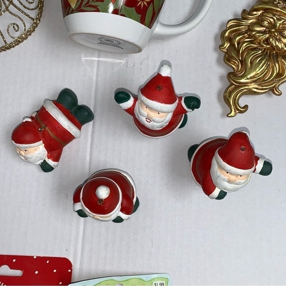 Lot of 16 Christmas Holiday Decorations Mug Ornaments Santa Bells - Picture 9 of 11